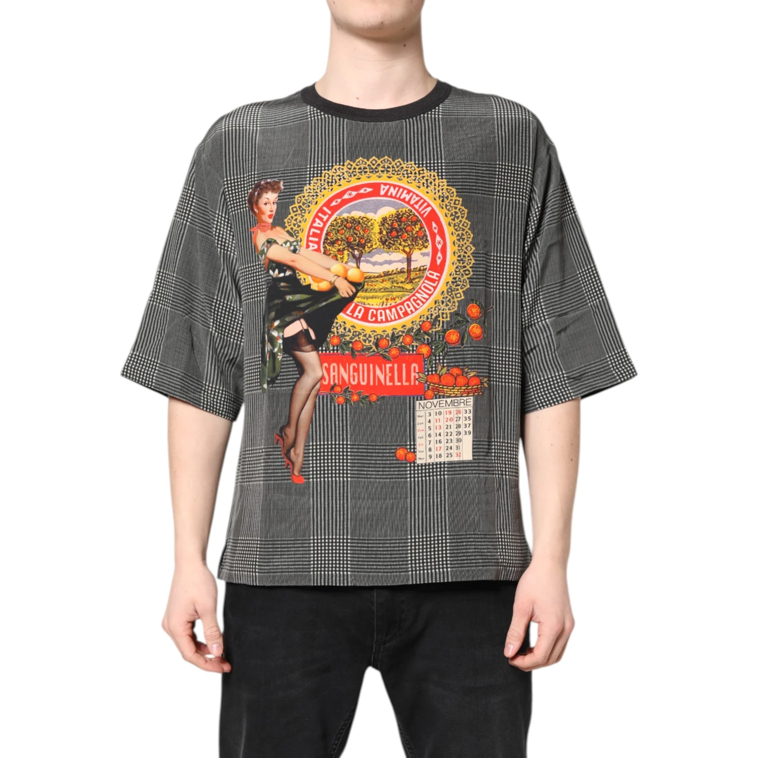 Black White Graphic Print Short Sleeve T-shirt
