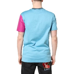Multicolor Printed Logo Short Sleeve T-shirt