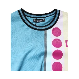 Multicolor Printed Logo Short Sleeve T-shirt