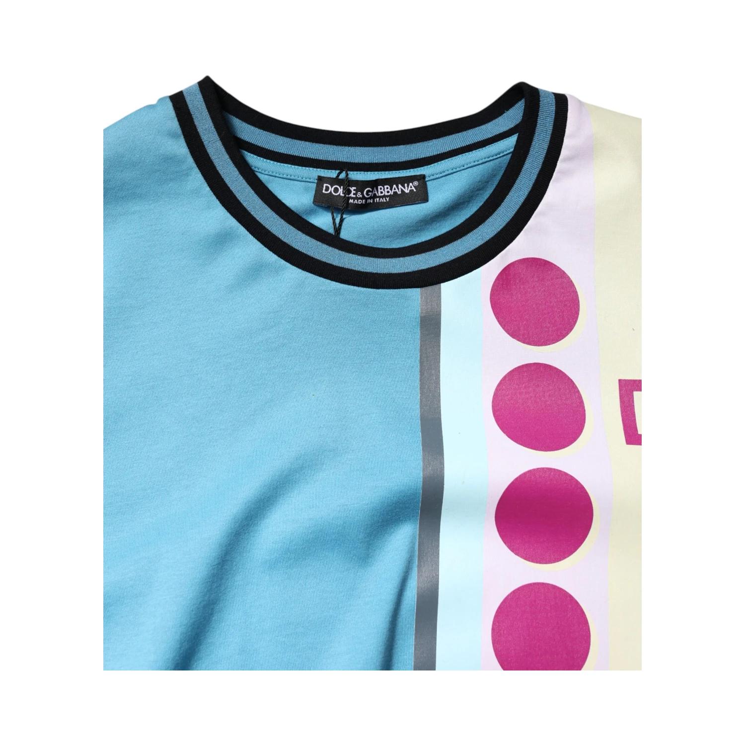 Multicolor Printed Logo Short Sleeve T-shirt
