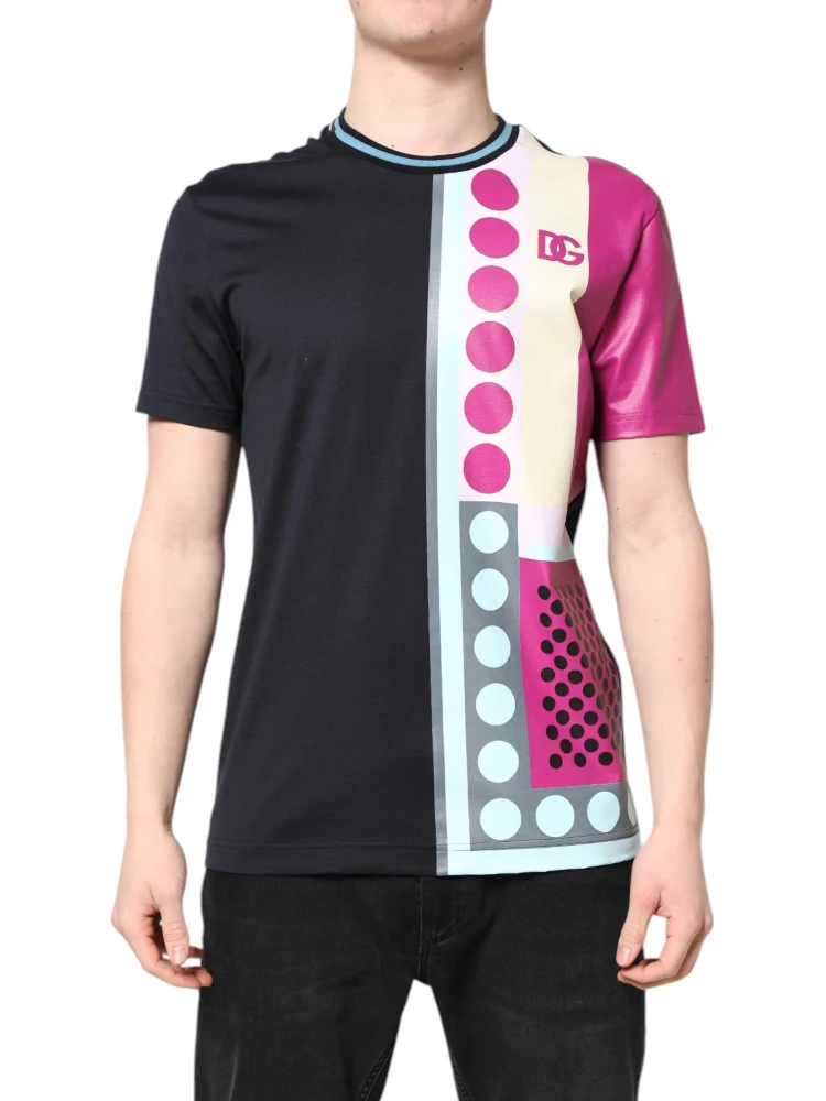 Multicolor Printed Logo Short Sleeve T-shirt alternative