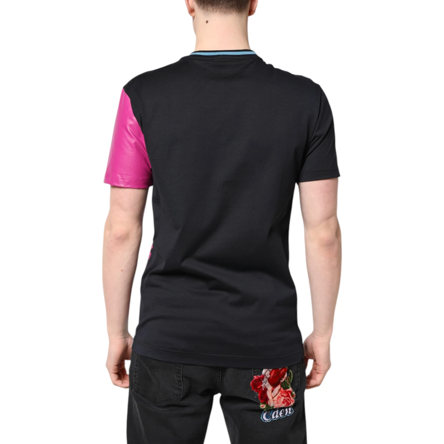 Multicolor Printed Logo Short Sleeve T-shirt