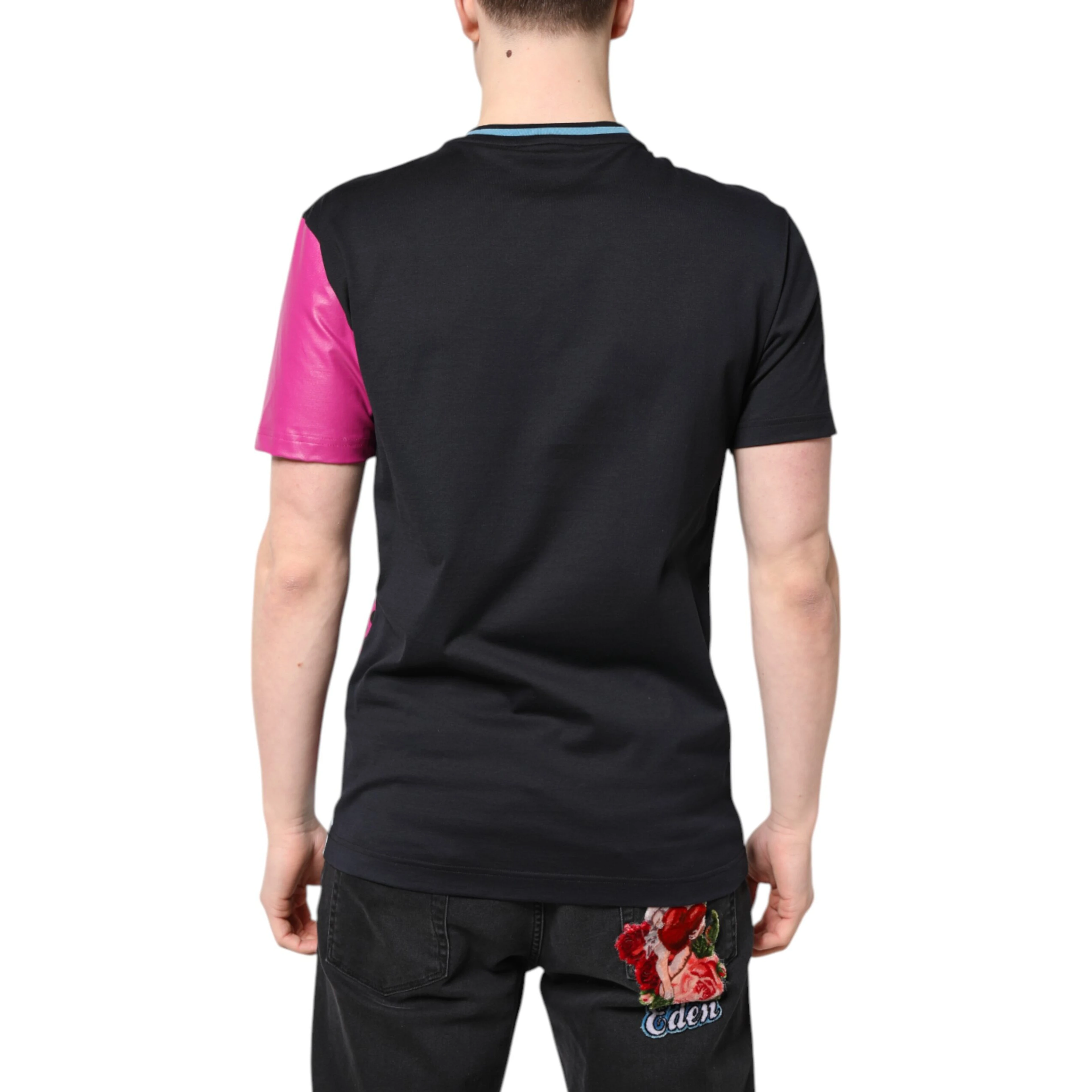 Multicolor Printed Logo Short Sleeve T-shirt