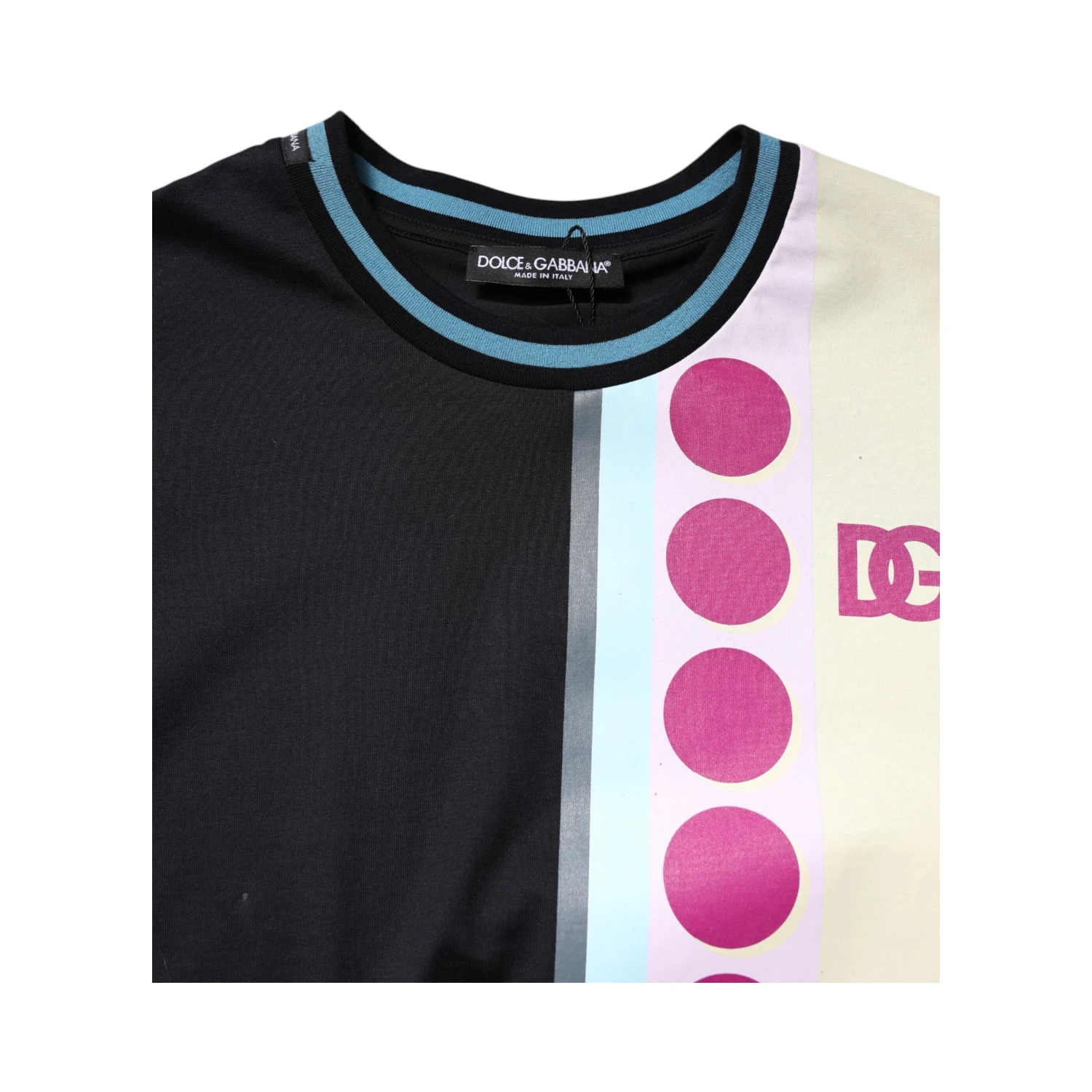 Multicolor Printed Logo Short Sleeve T-shirt