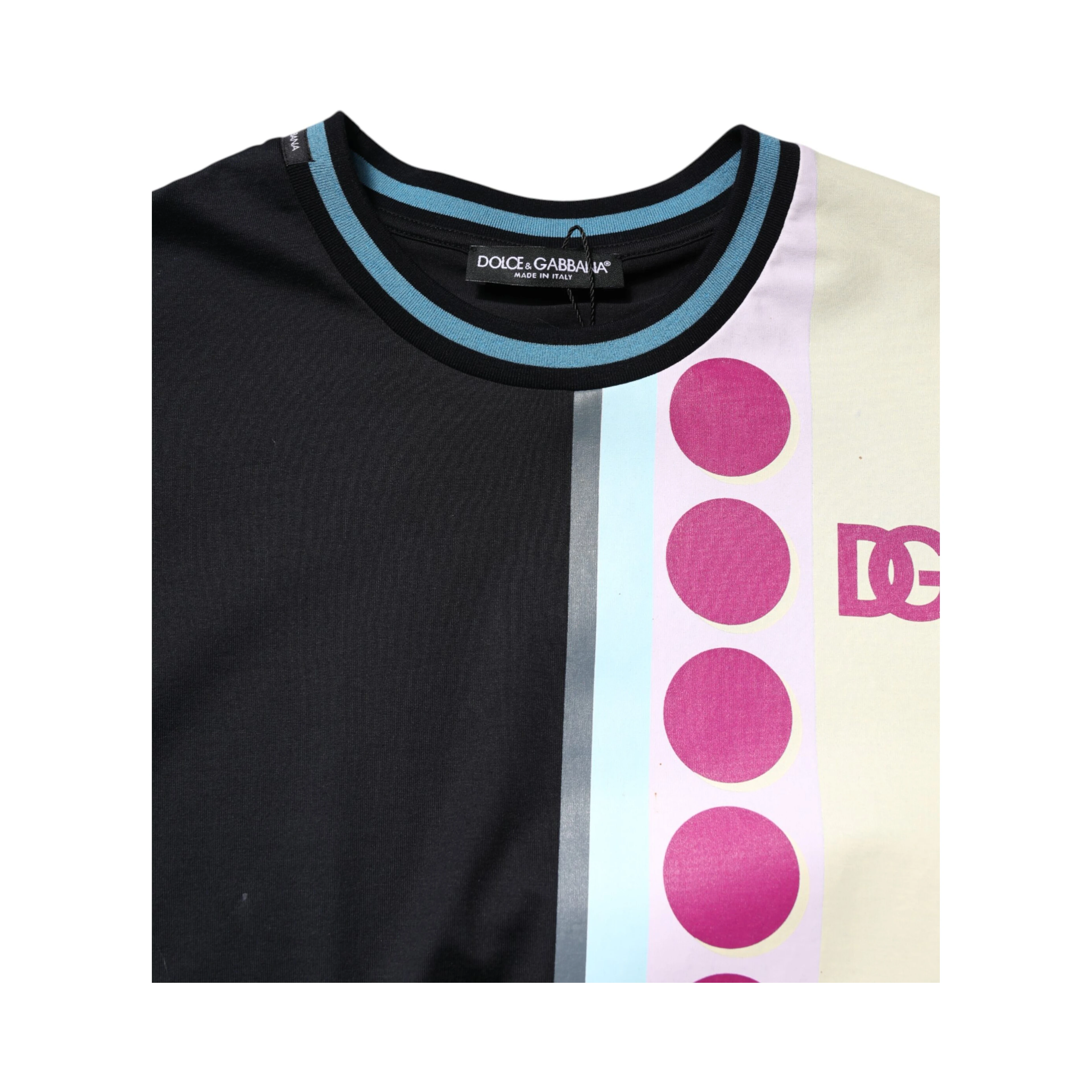 Multicolor Printed Logo Short Sleeve T-shirt