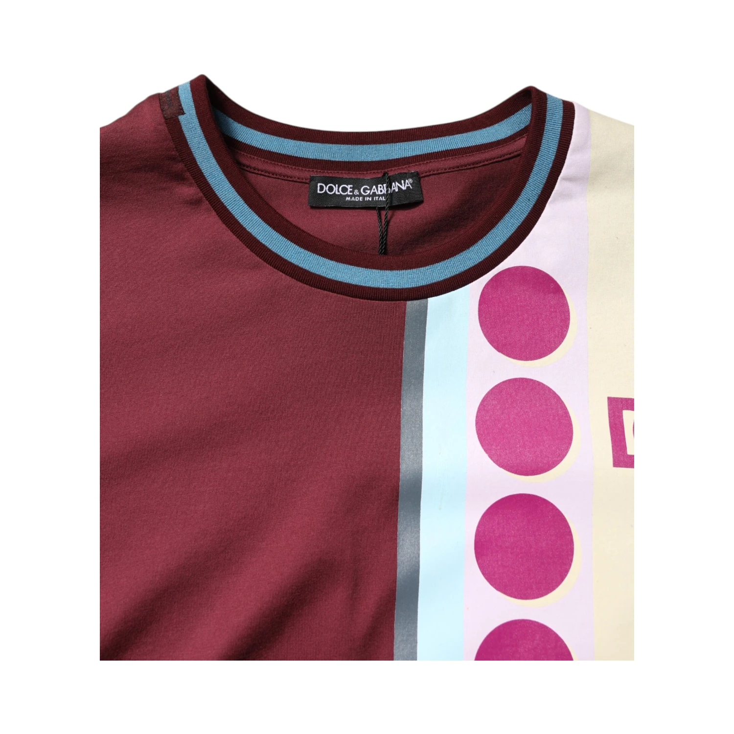 Multicolor Printed Logo Short Sleeve T-shirt