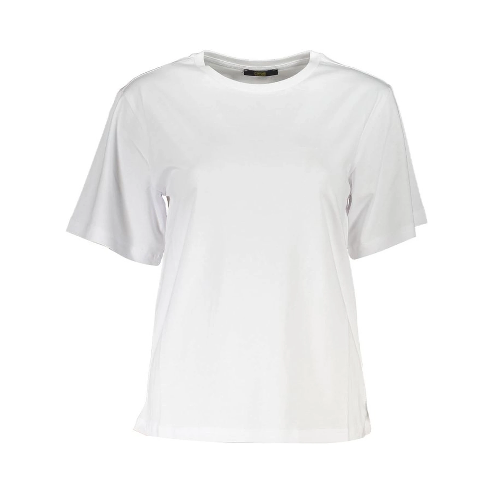 White Cotton Women T-Shirt