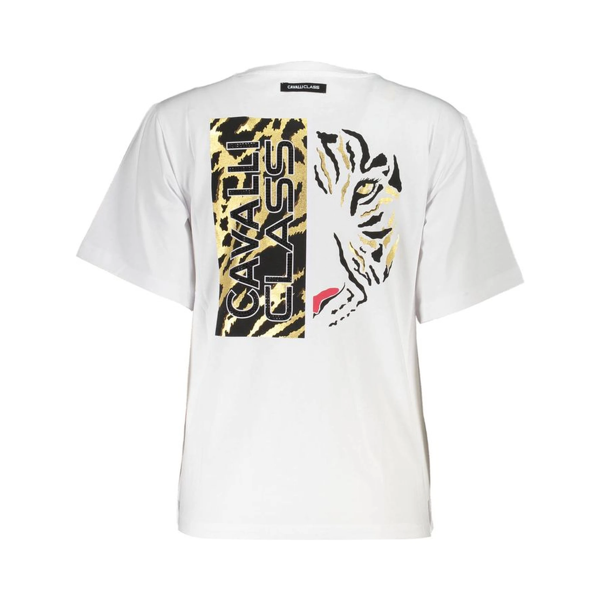 White Cotton Women T-Shirt