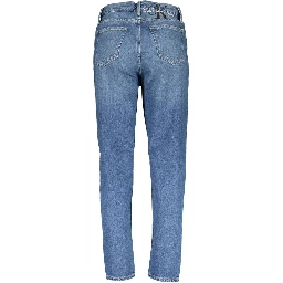 Blue Cotton Women Jeans