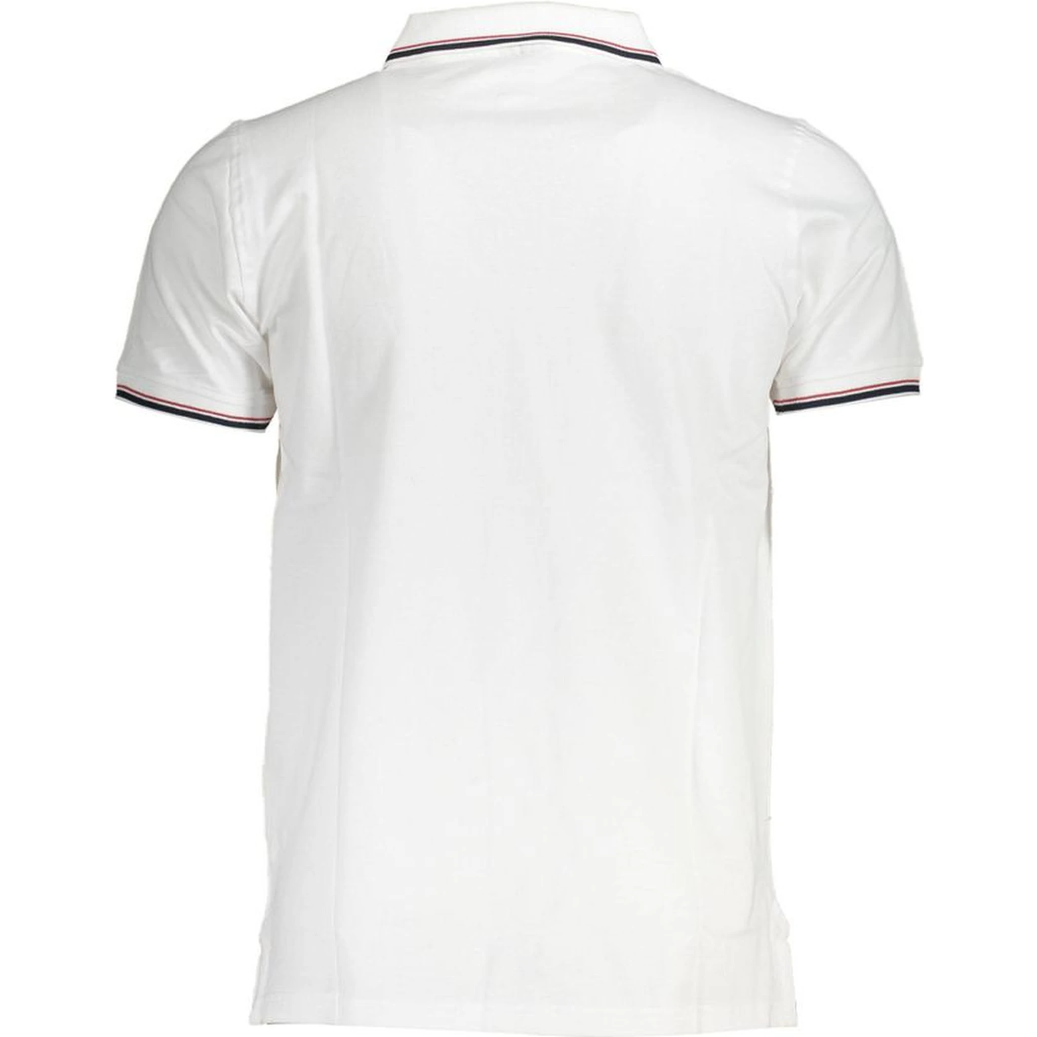White Cotton Men Polo Shirt