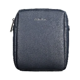Blue Polyester Men Shoulder Bag
