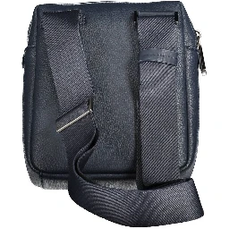 Blue Polyester Men Shoulder Bag
