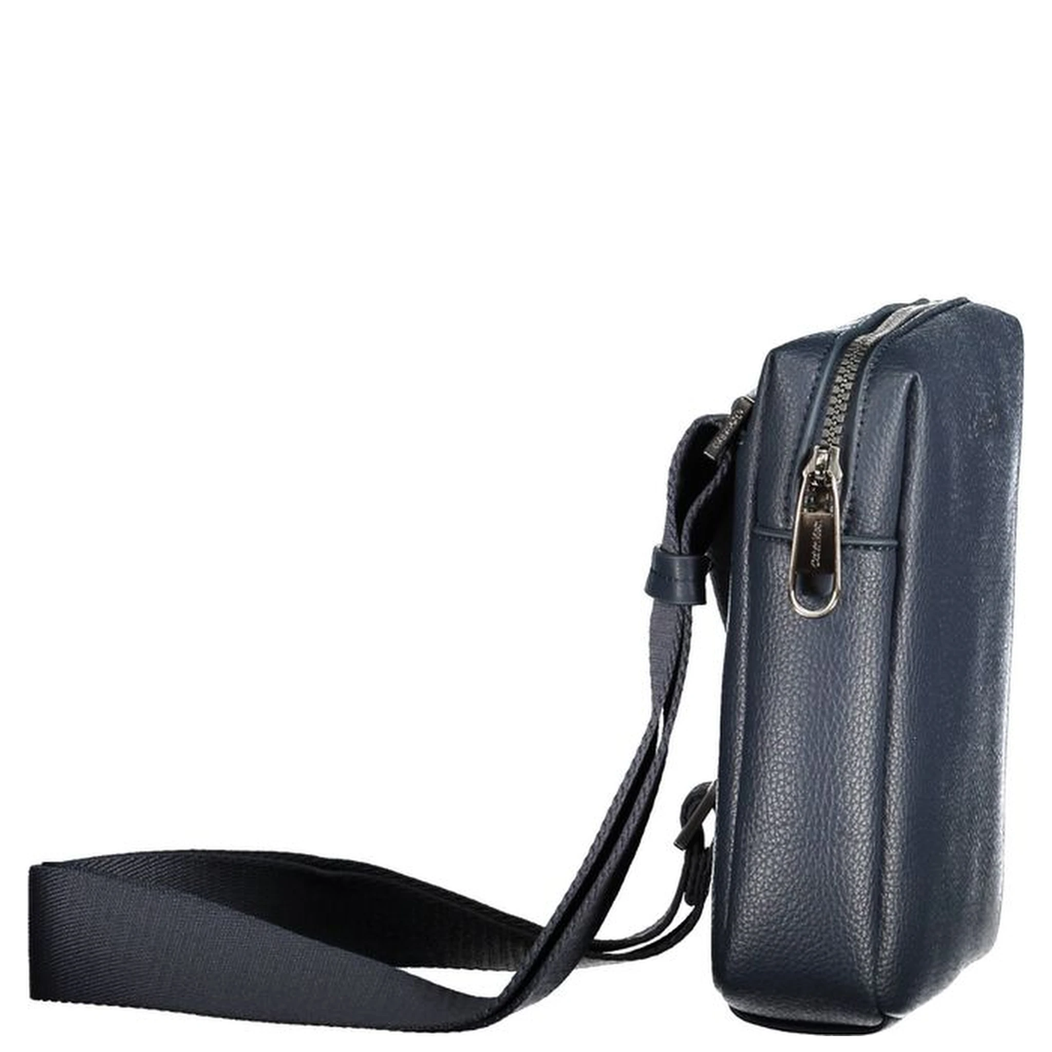 Blue Polyester Men Shoulder Bag