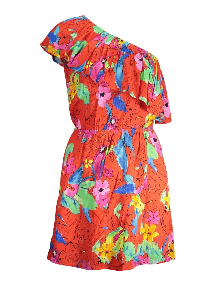 Red Viscose Women Dress