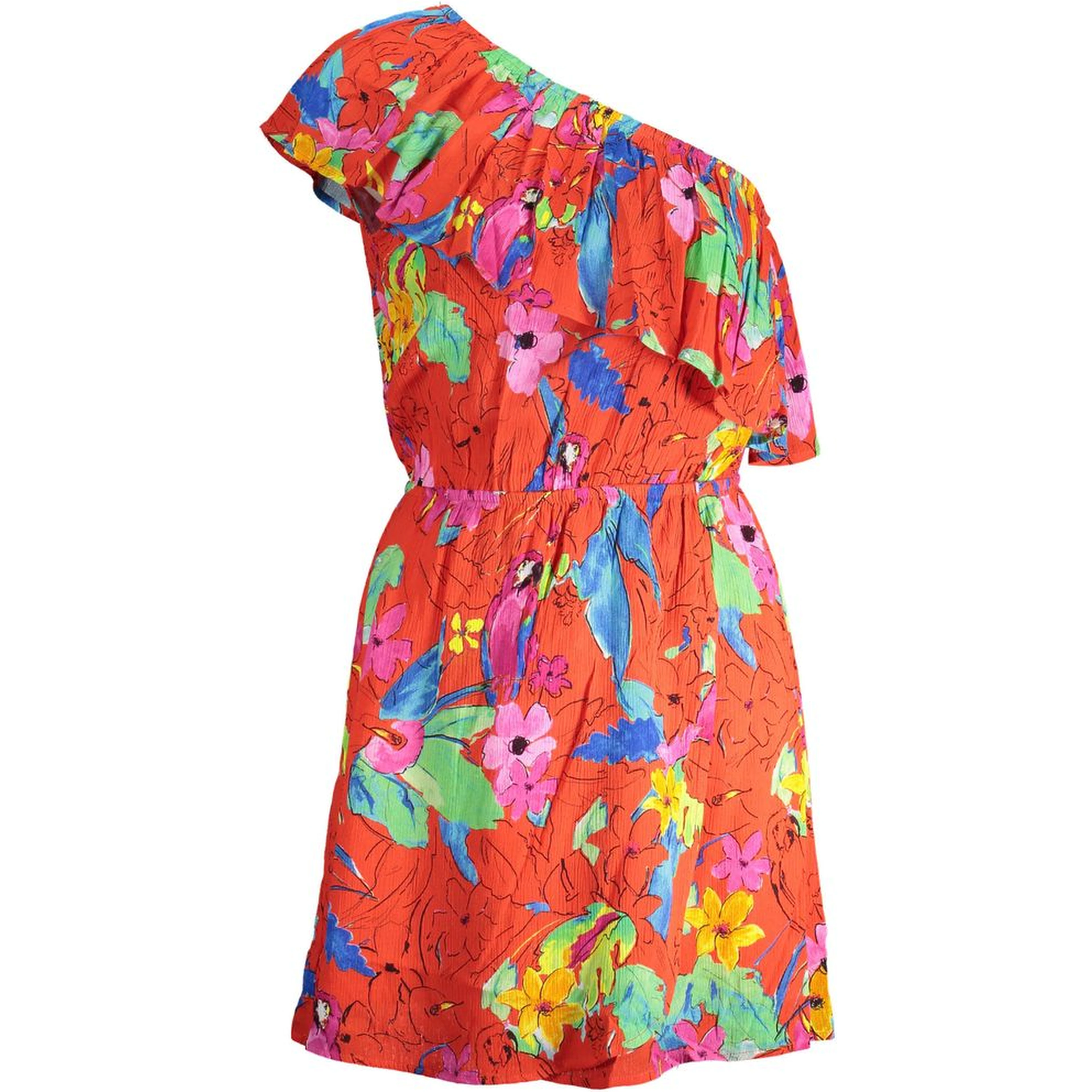 Red Viscose Women Dress