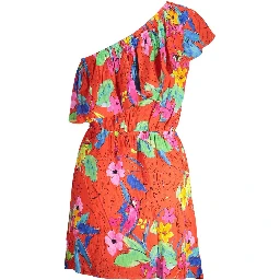 Red Viscose Women Dress