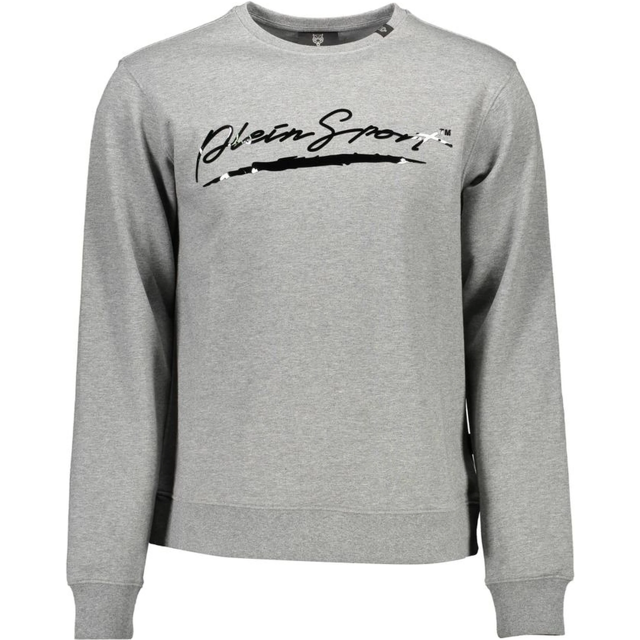 Gray Cotton Men Sweater