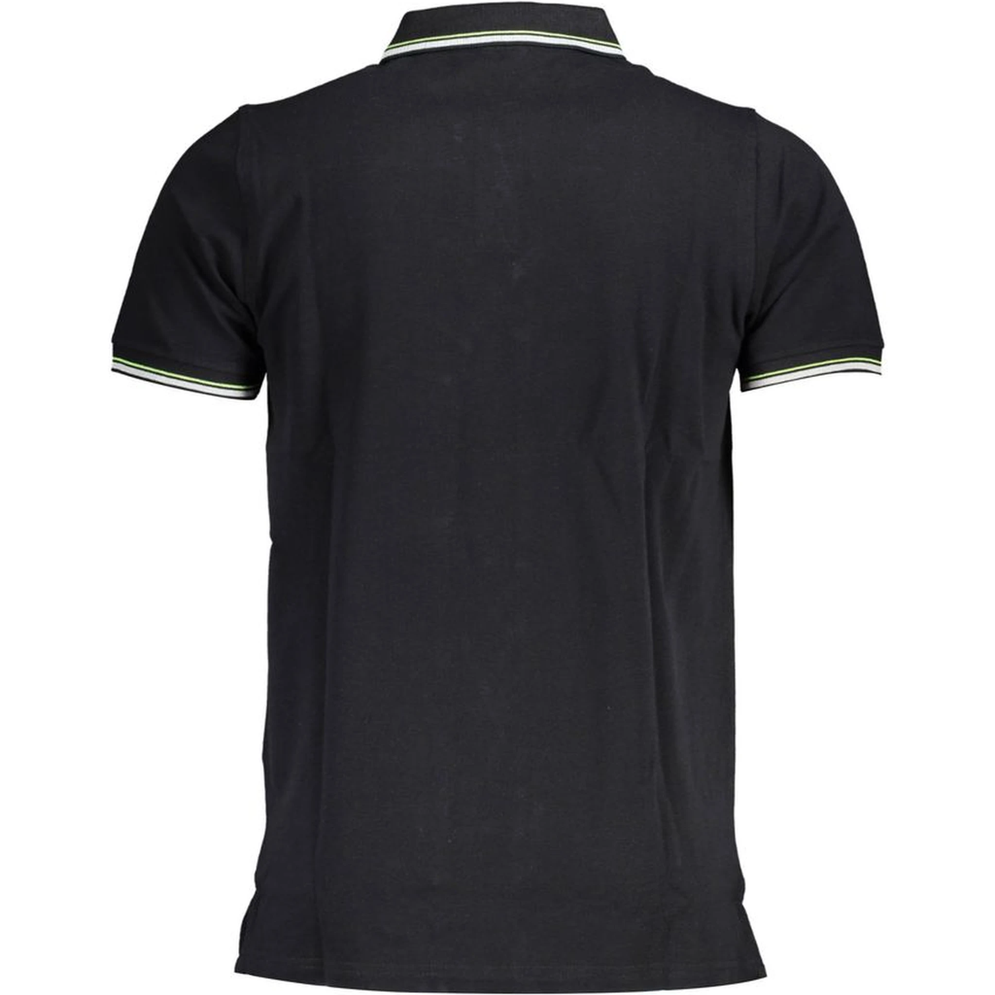 Black Cotton Men Polo Shirt