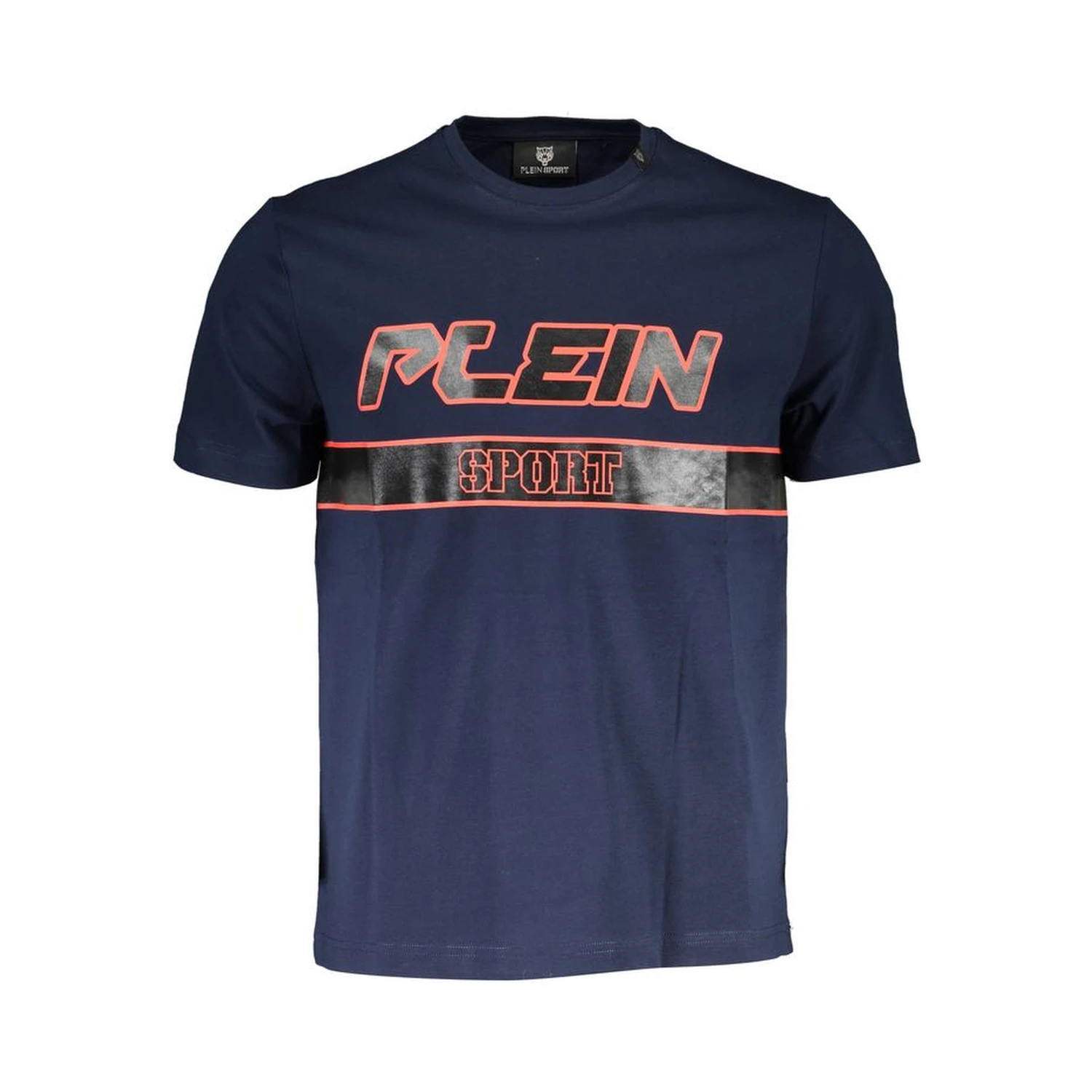 Blue Cotton Men T-Shirt