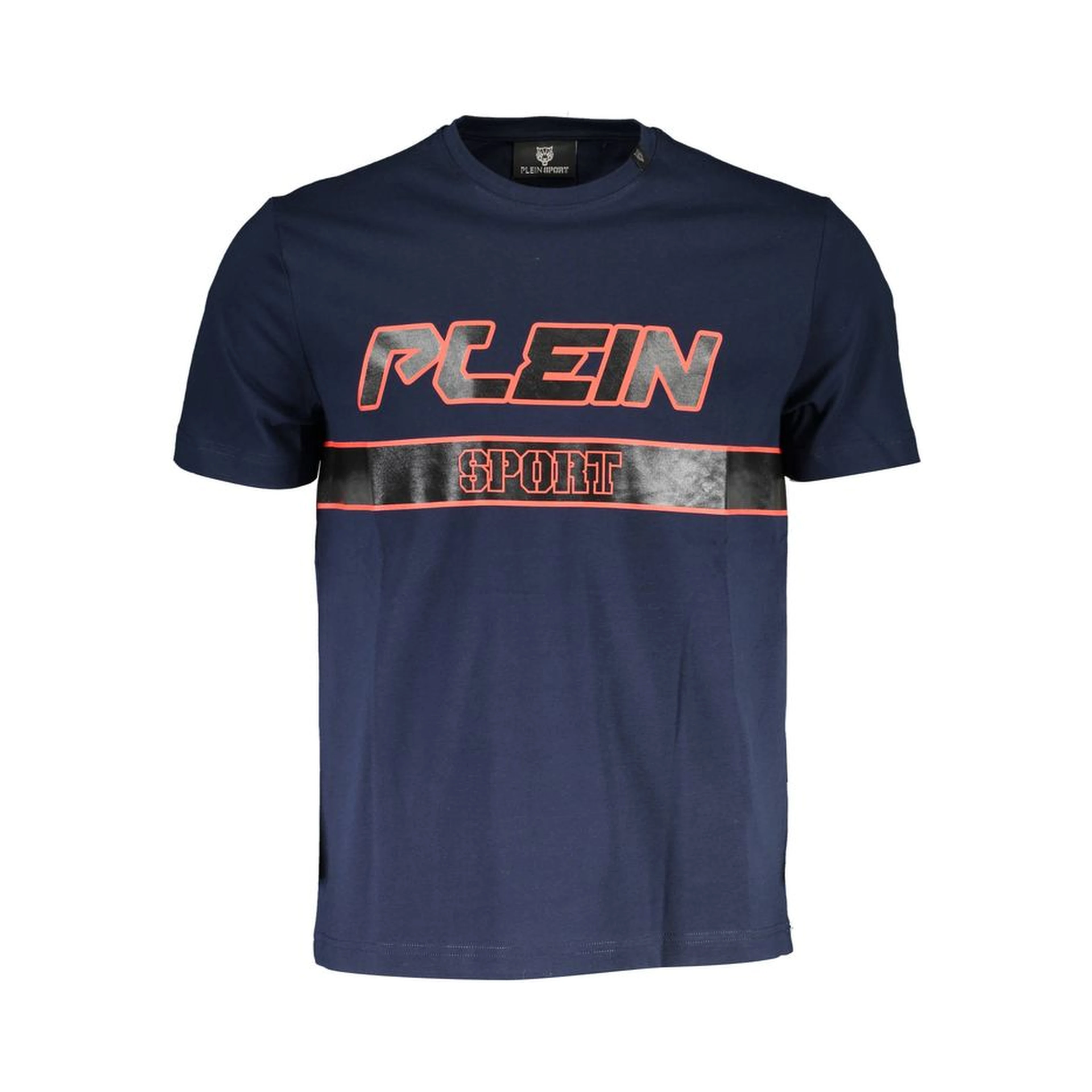 Blue Cotton Men T-Shirt