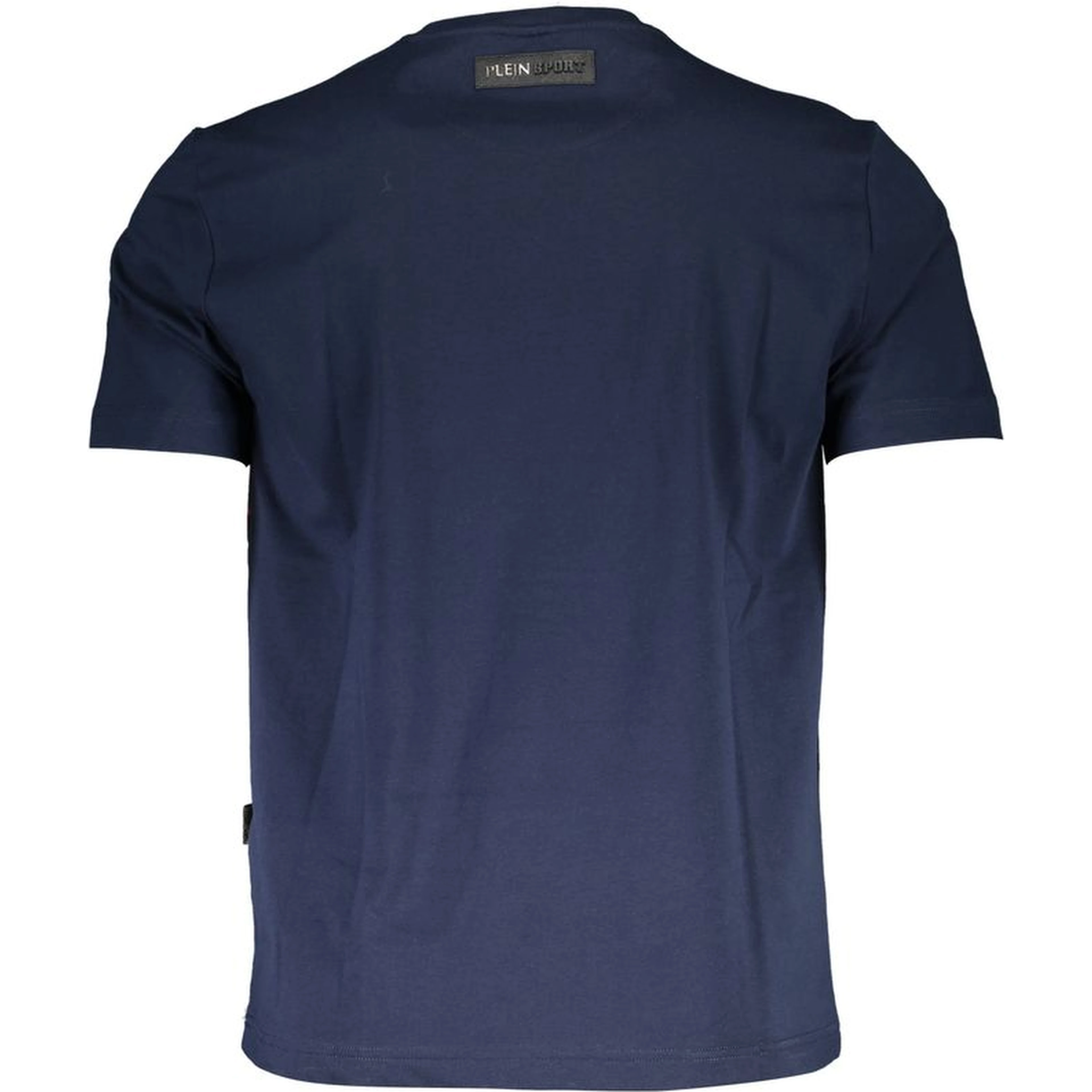 Blue Cotton Men T-Shirt