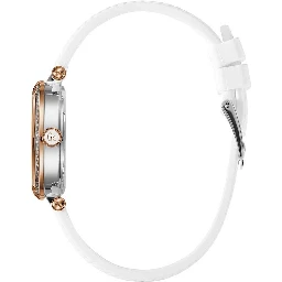 White Synthetic Dress Watch