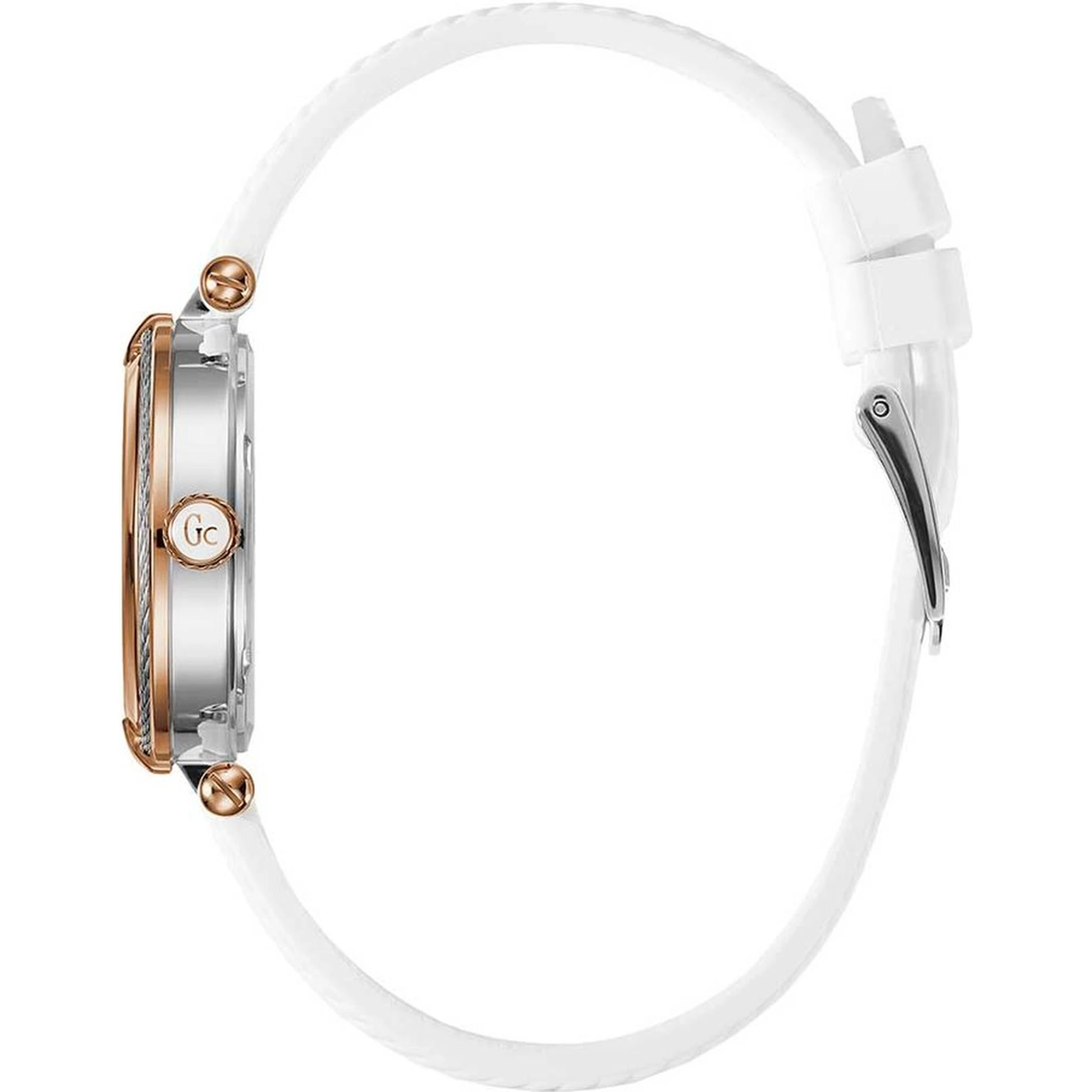 White Synthetic Dress Watch