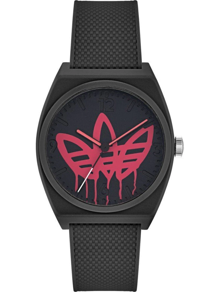 ساعة رياضية سوداء صناعية