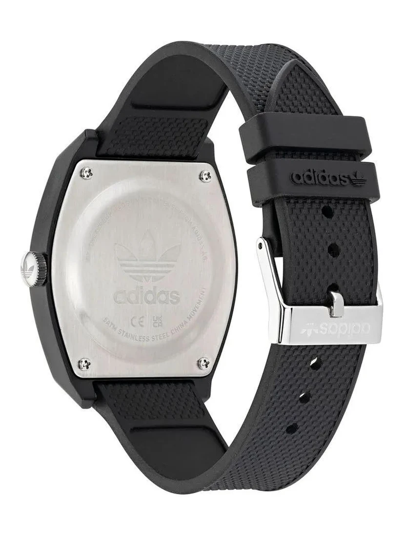 ساعة رياضية سوداء صناعية