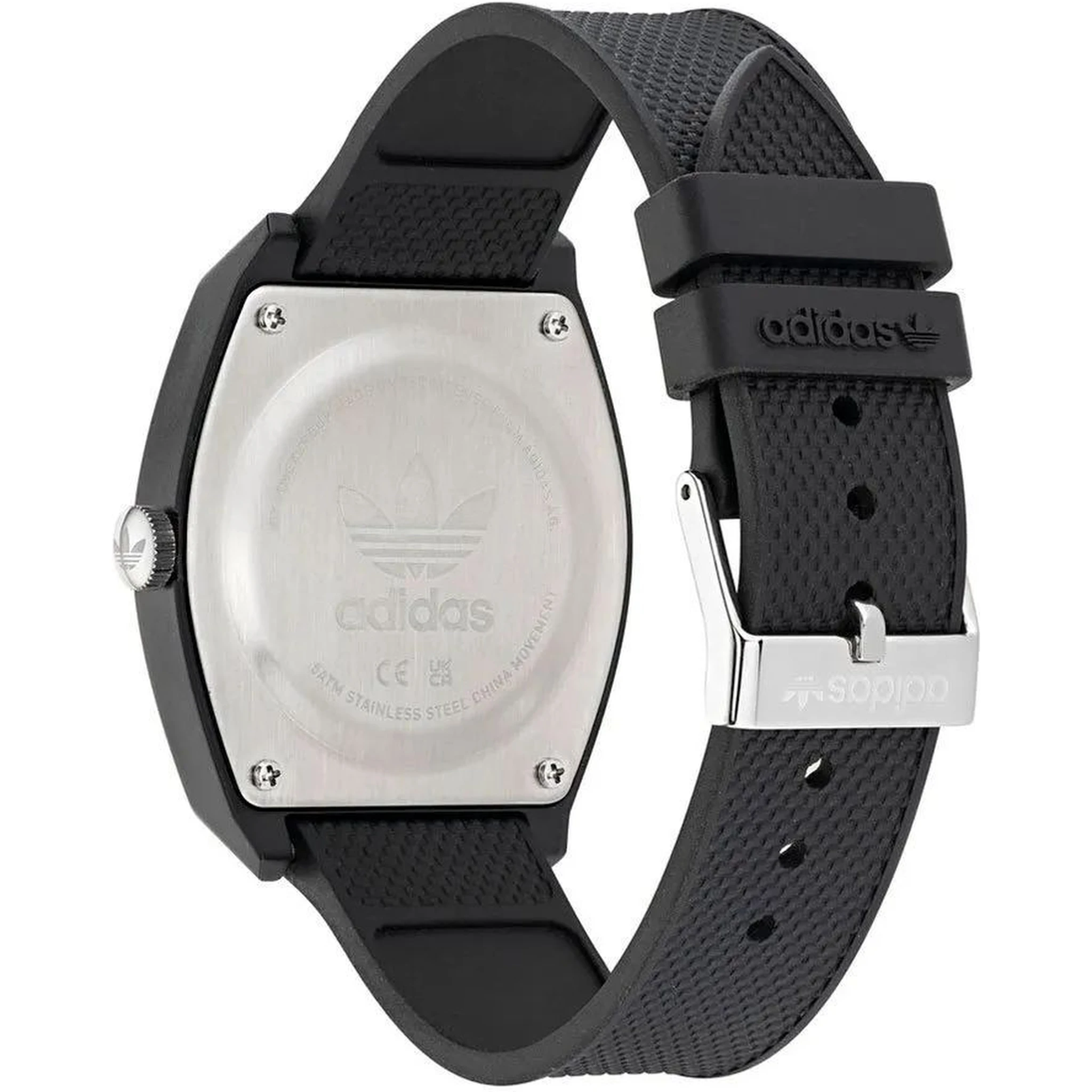 ساعة رياضية سوداء صناعية