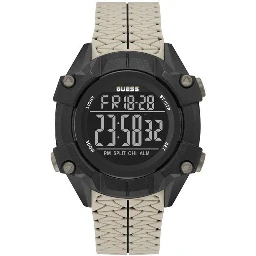 Beige Synthetic Digital Watch