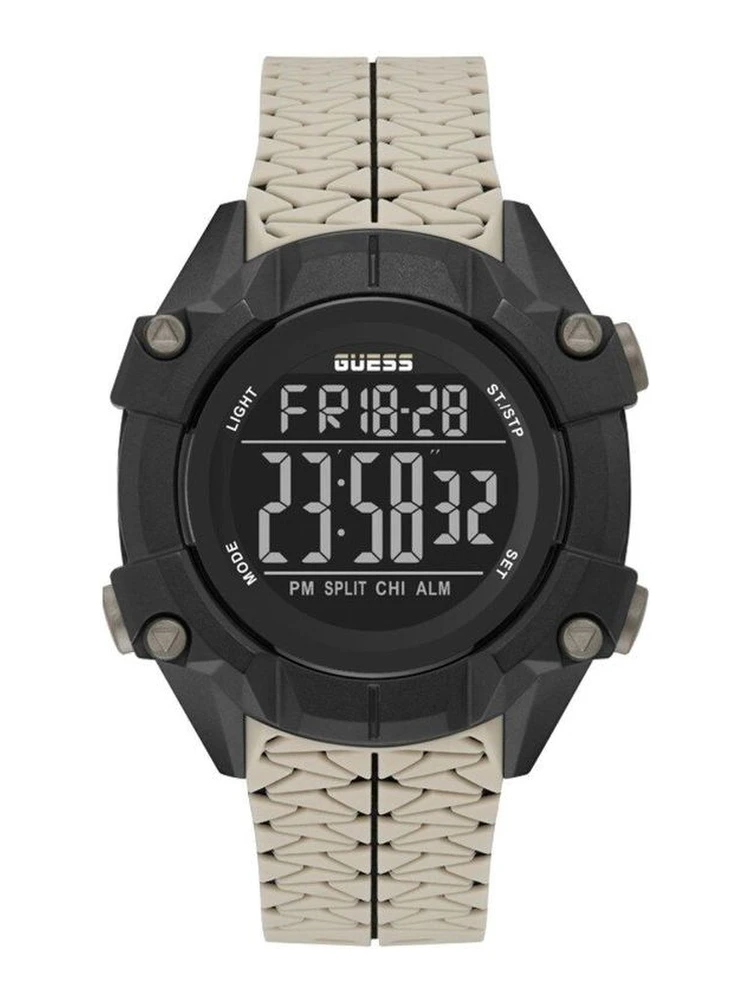 Beige Synthetic Digital Watch