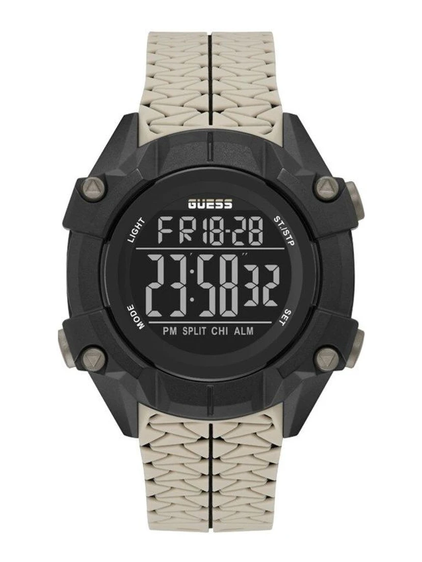 Beige Synthetic Digital Watch
