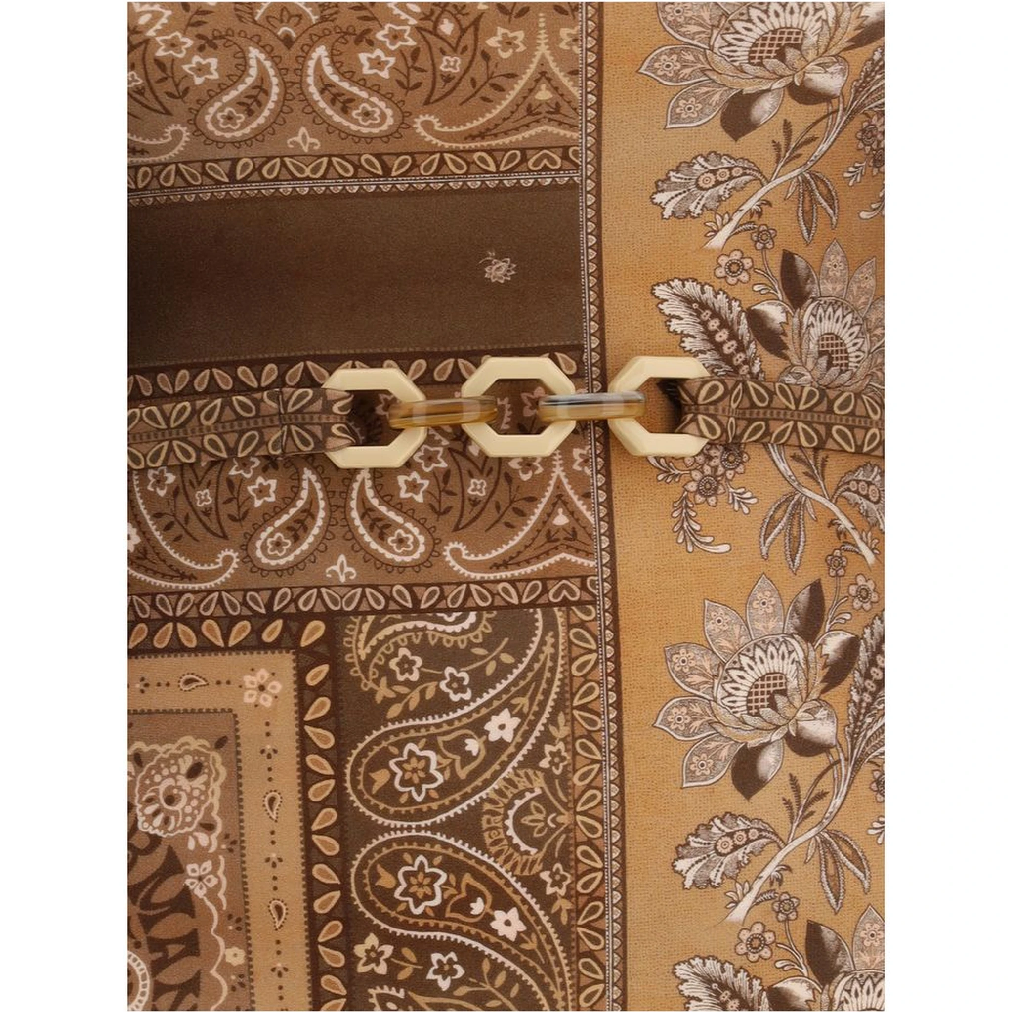 Brown Polyamide One-Piece Swimsuit