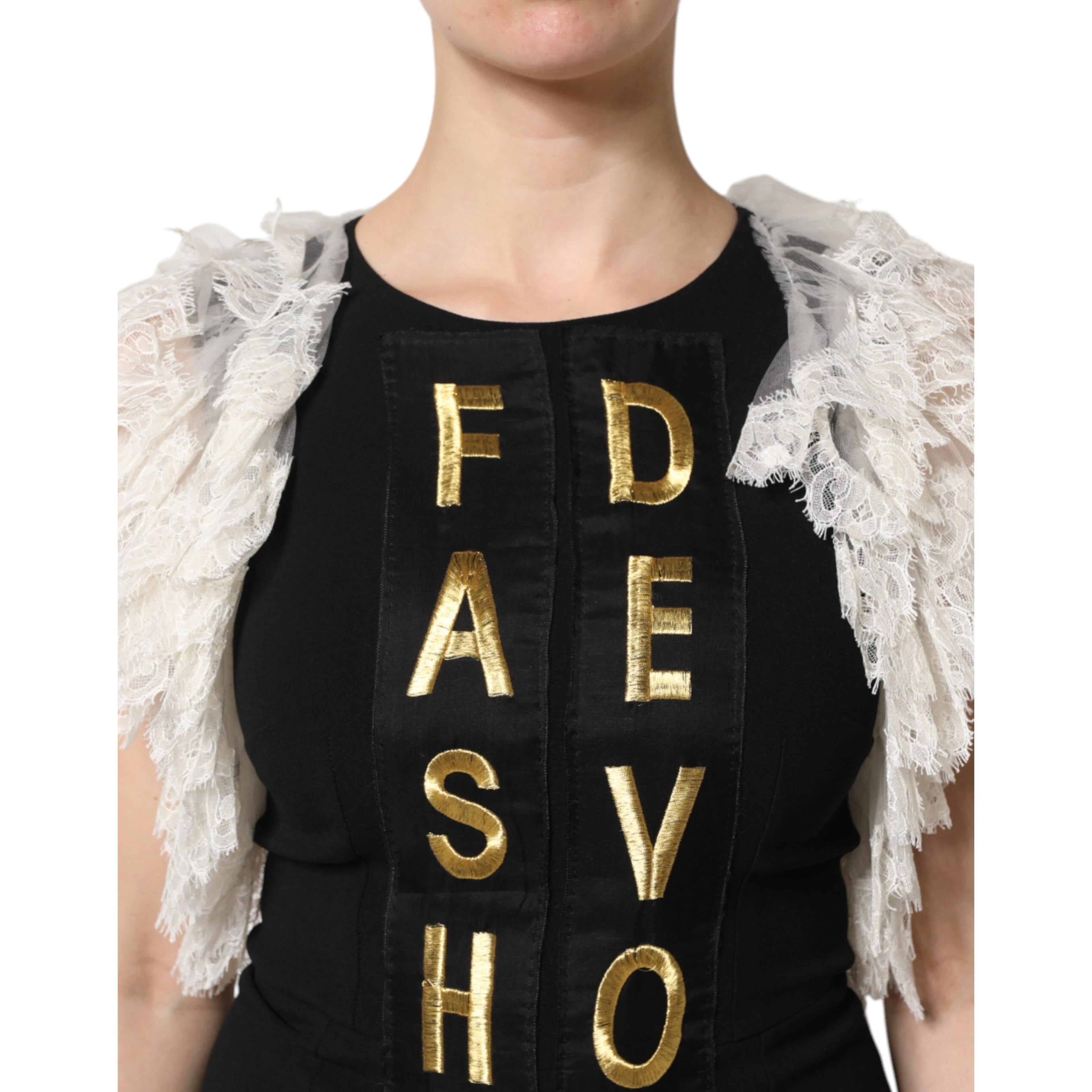 Black Fashion Devotion Embellish Mini Dress