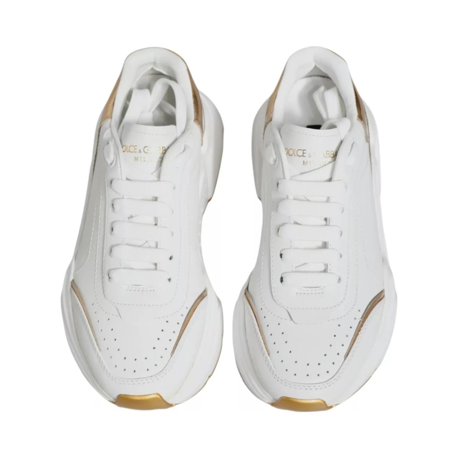 White Gold Daymaster Low Top Sneakers Shoes