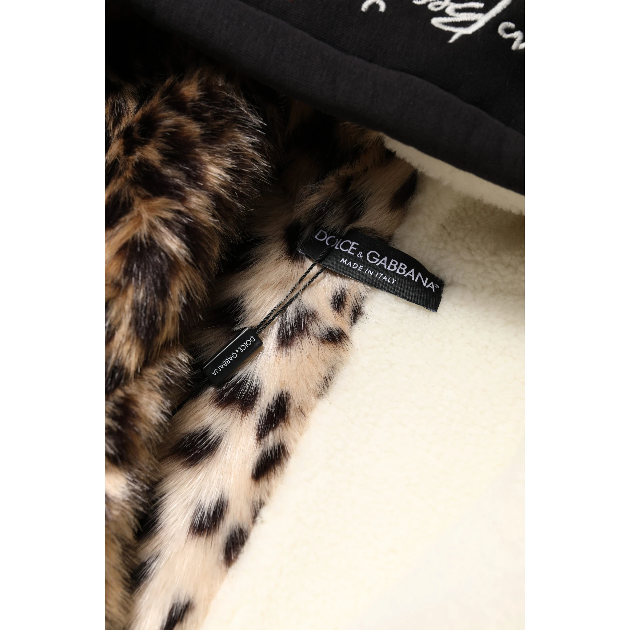 Black Embroidered Full Zip Hooded Jacket