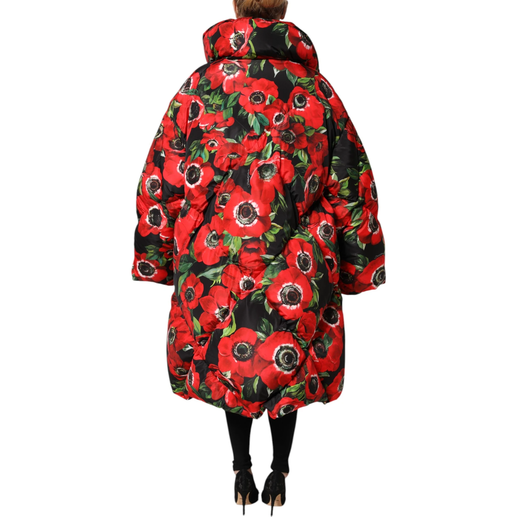 Multicolor Floral Full Zip Padded Jacket