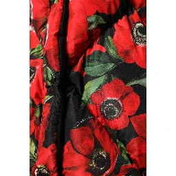 Multicolor Floral Full Zip Padded Jacket