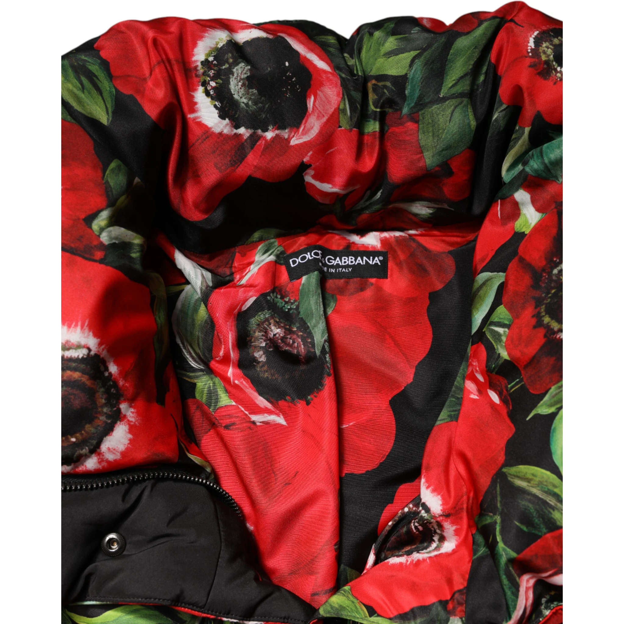 Multicolor Floral Full Zip Padded Jacket