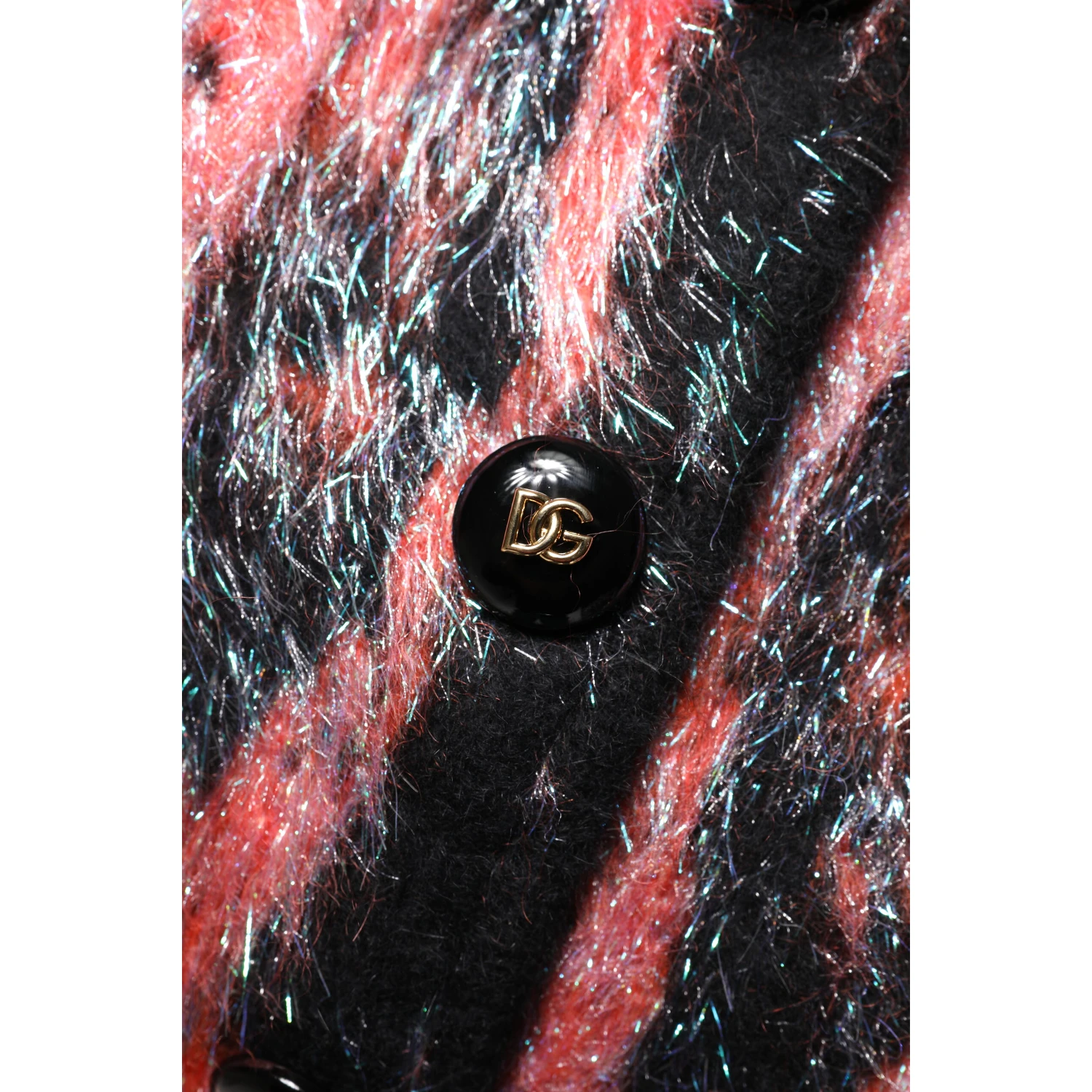 Red Mohair Wool Button Down Cardigan Sweater