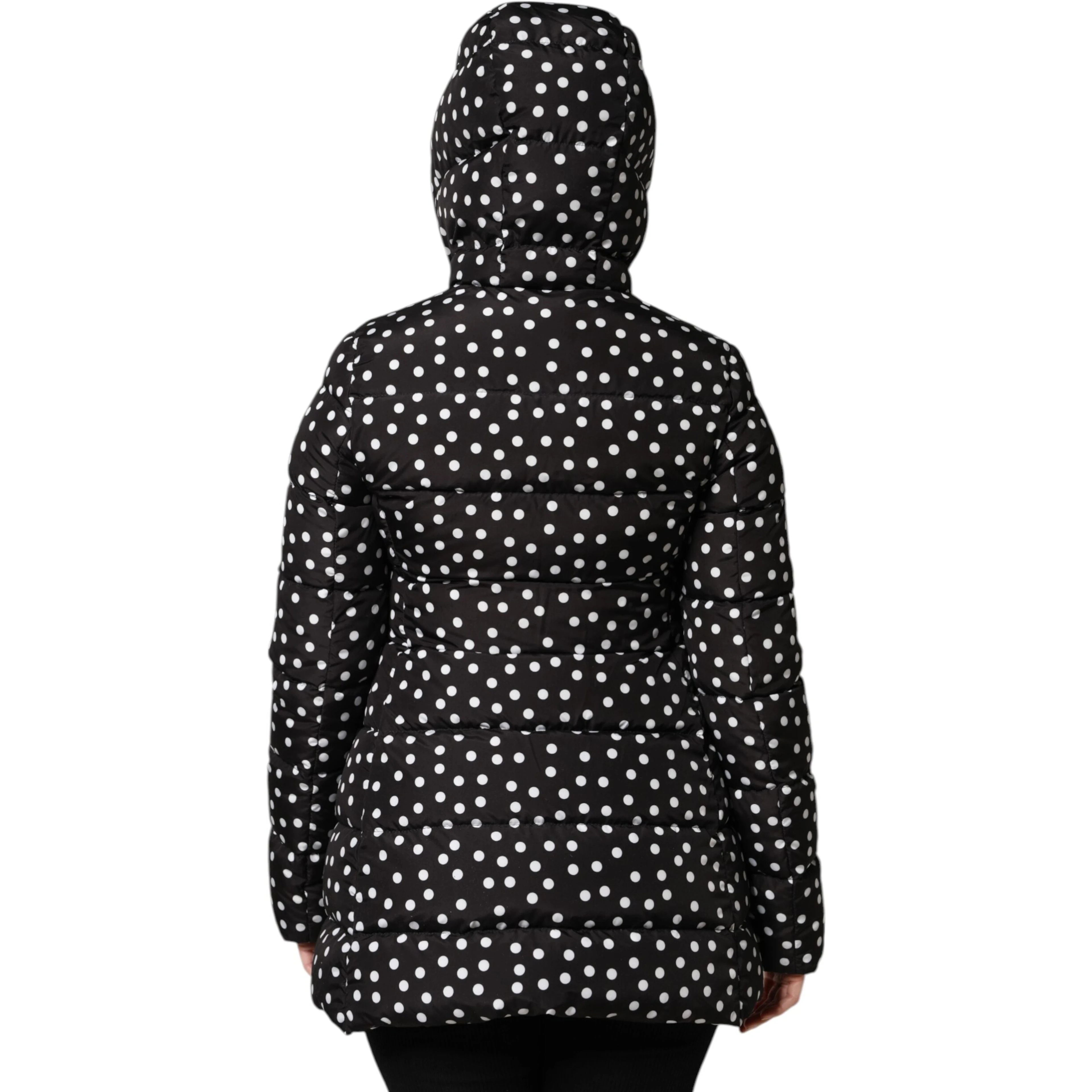 Black Puffer Hooded Zip Reversible Jacket