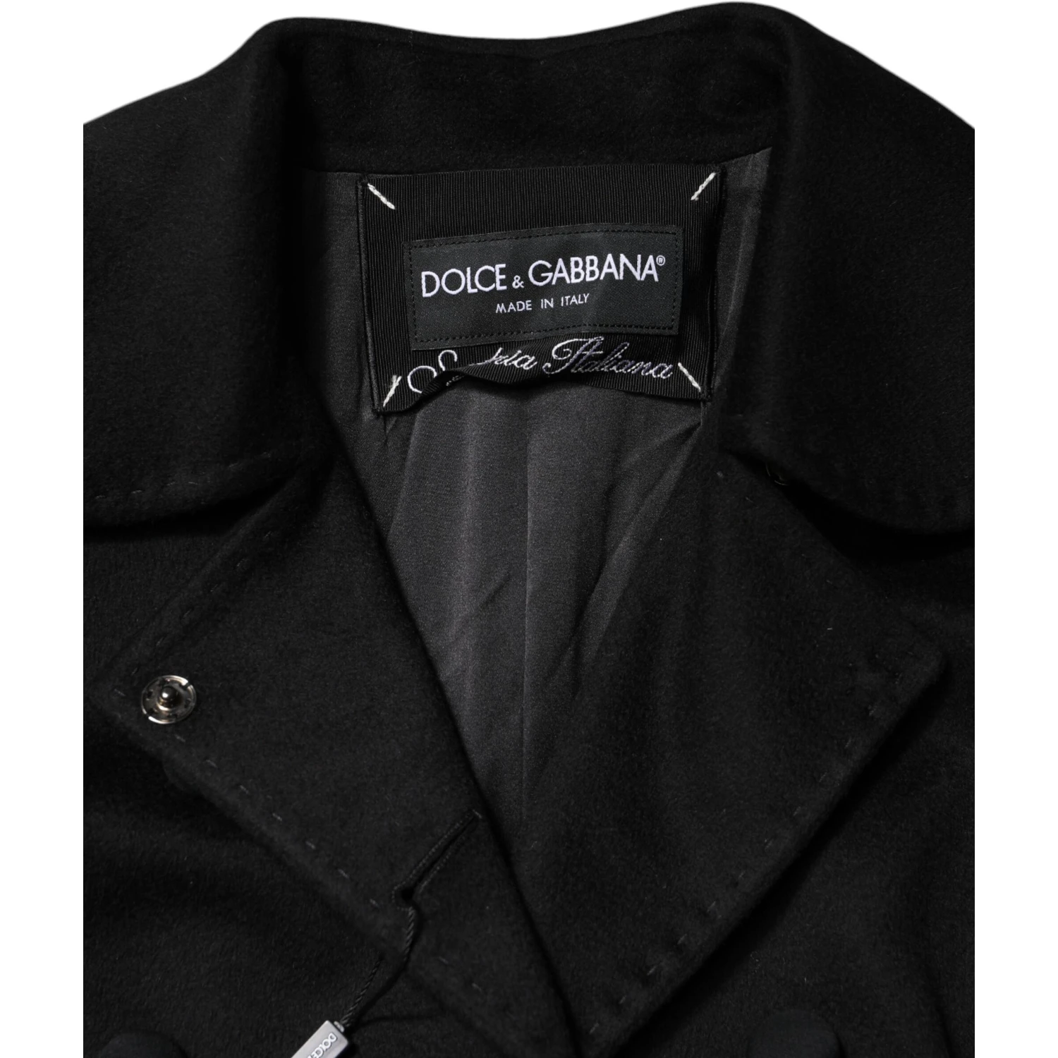 Black Wool Sartoria Italiano Blazer Jacket