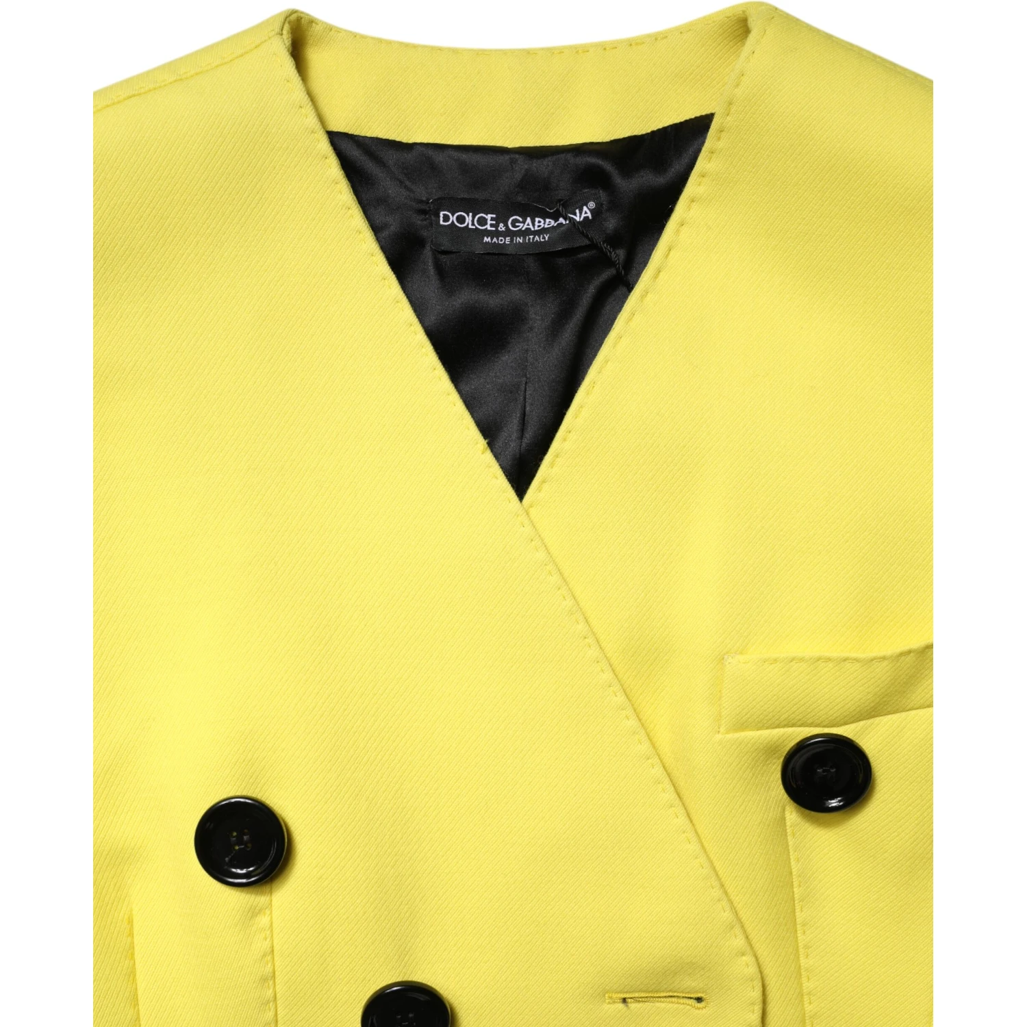 Yellow Double Breasted Trench Coat Jacket