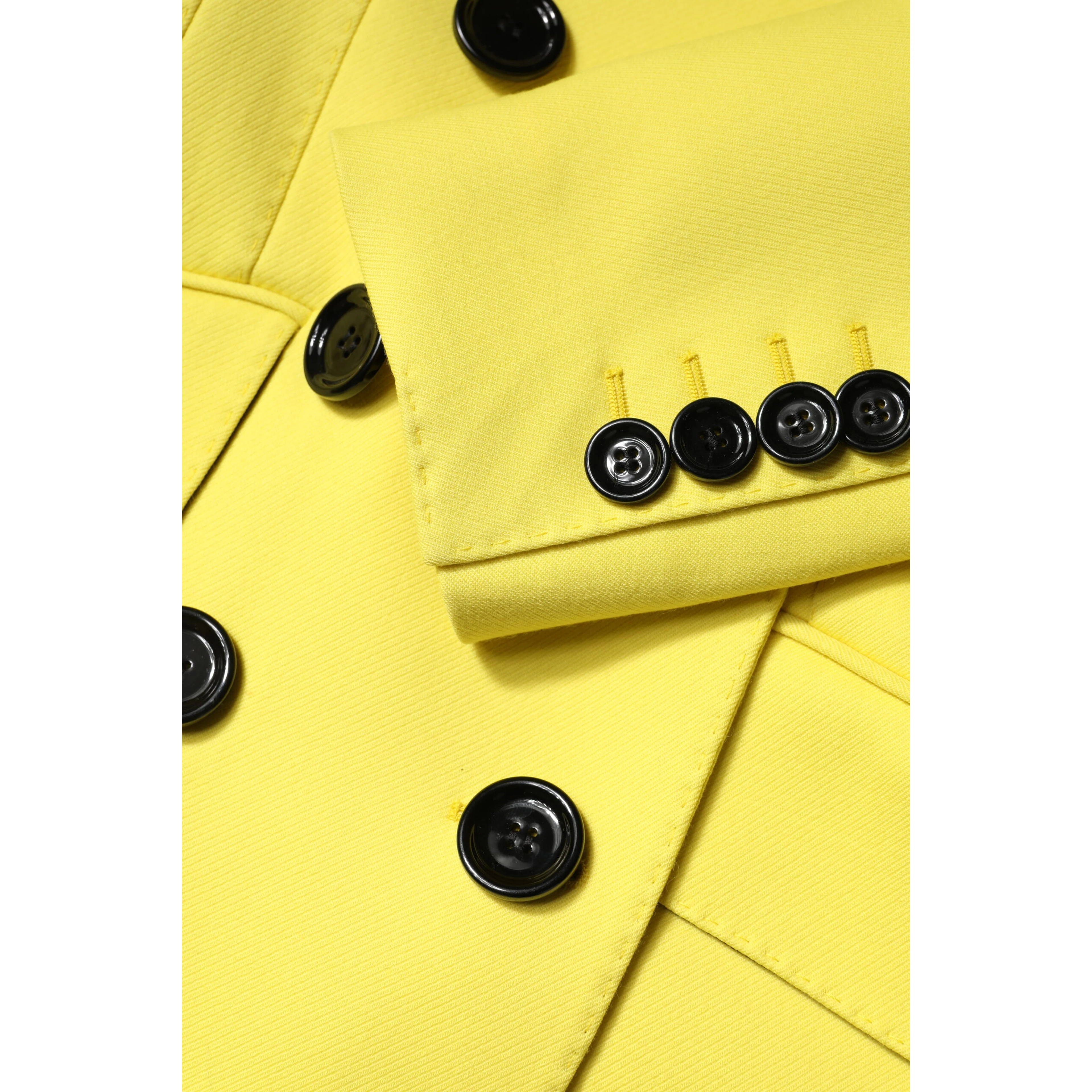 Yellow Double Breasted Trench Coat Jacket