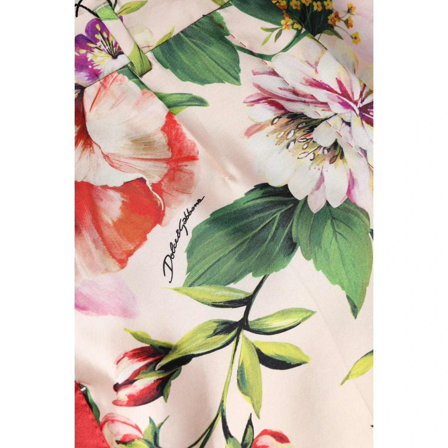 Multicolor Floral High Waist Straight Pants