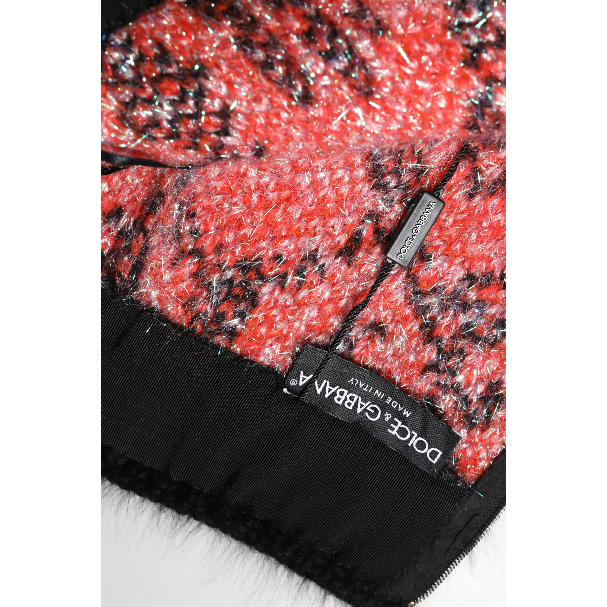 Multicolor Plush High Waist Mini Skirt