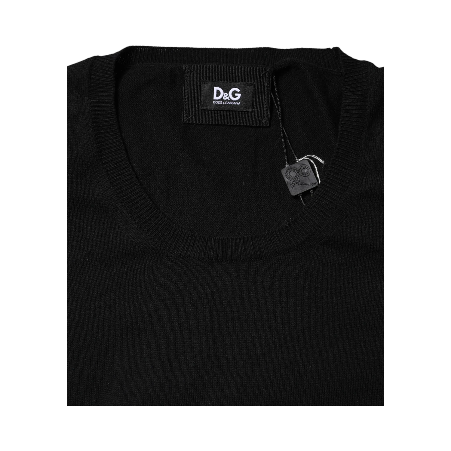 Black Cotton Round Neck Short Sleeve T-shirt