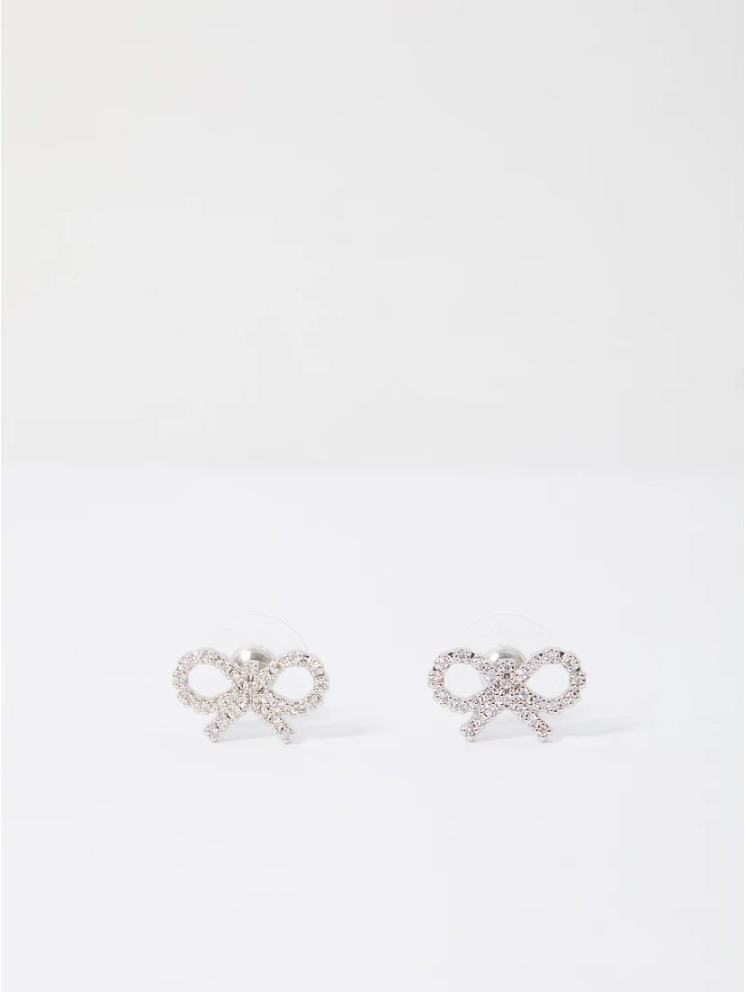 Micro bow earrings