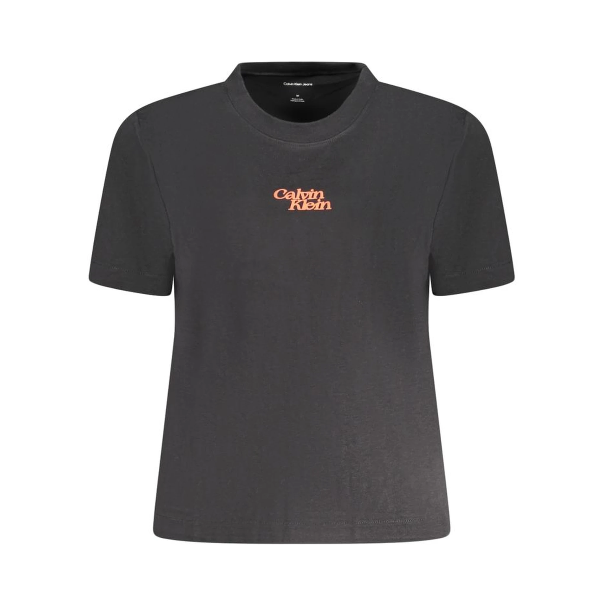 Black Cotton Women T-Shirt